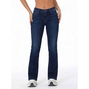 Mother The Rascal Jeans Coffee Tea or Me Dark Wash Straight Leg Size 28 Womens